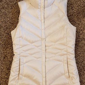 THE NORTH FACE white/ivory puffer vest
